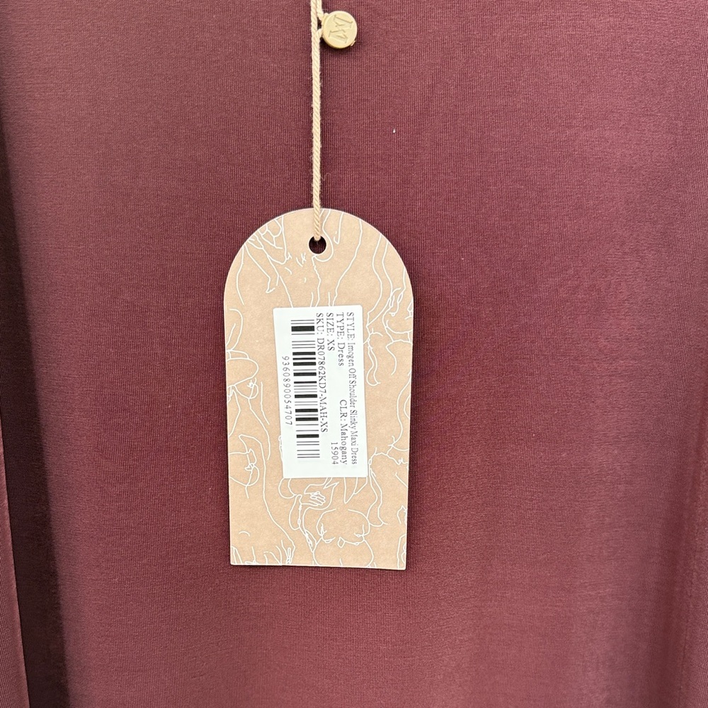 Meshki Imogen Off Shoulder Slinky Maxi Dress - Picture 2 of 3